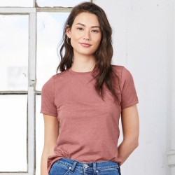 T-shirt femme ample manches courtes en coton doux, 145 g/m²