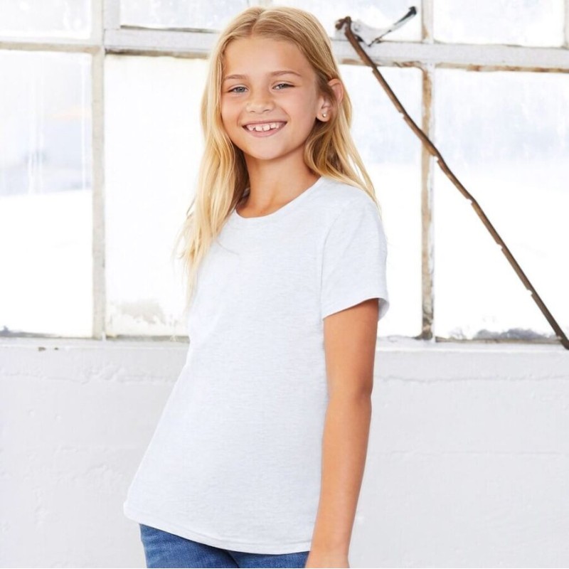 T-shirt enfant manches courtes coton doux et confortable, 145 g/m²