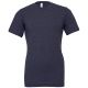 T-shirt chiné ajusté, manches étroites en coton doux, 145 g/m²
