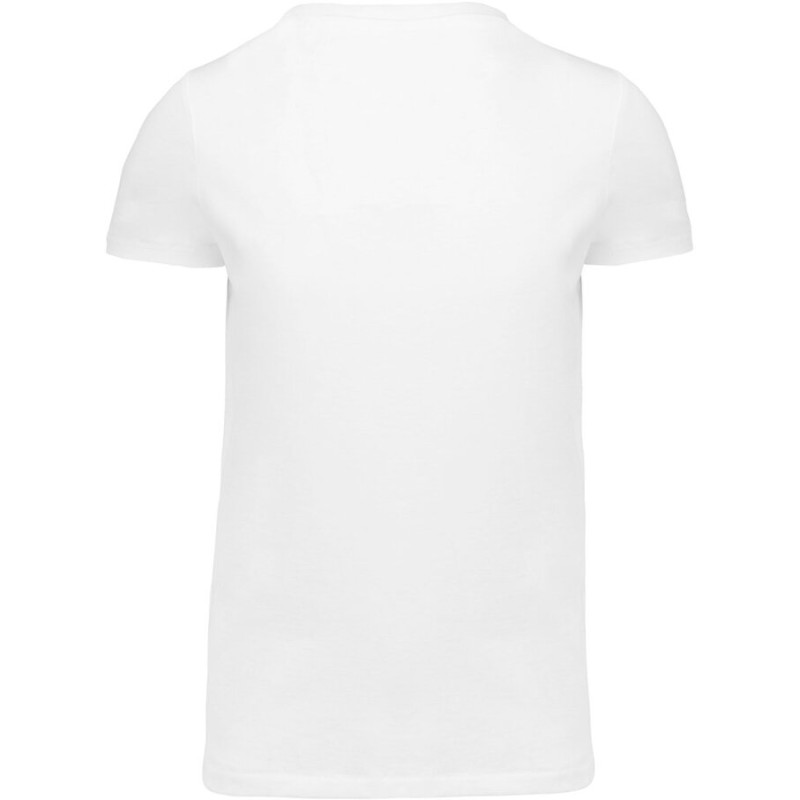 T-shirt homme Supima col V manches courtes sans étiquette, 160 g/m²