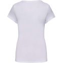 T-shirt femme col rond stretch en coton élasthanne, 160 g/m²