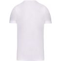 T-shirt homme col V stretch en coton élasthanne, 160 g/m²