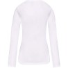 T-shirt femme manches longues stretch en coton élasthanne, 160 g/m²