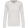 T-shirt femme manches longues en coton lavé aux enzymes, 180 g/m²