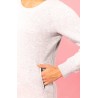 Sweat robe lounge pour femme en coton bio "No Label", 270 g/m²