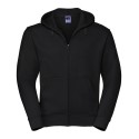 Sweat homme zippé à capuche doublée, accès MP3, 280 g/m²