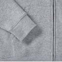 Sweat homme zippé à capuche doublée, accès MP3, 280 g/m²