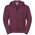 Sweat homme zippé à capuche doublée, accès MP3, 280 g/m²