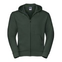 Sweat homme zippé à capuche doublée, accès MP3, 280 g/m²