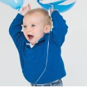 Sweat bébé à capuche avec poche kangourou, 280 g/m²