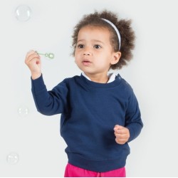 Sweat bébé set-in avec boutons-pression sur les épaules, 280 g/m²