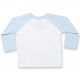 T-shirt baseball manches longues bébé bicolore en coton, 160 g/m²