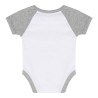 Body bébé baseball manches courtes à boutons-pression, 160 g/m²