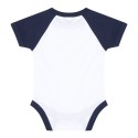 Body bébé baseball manches courtes à boutons-pression, 160 g/m²
