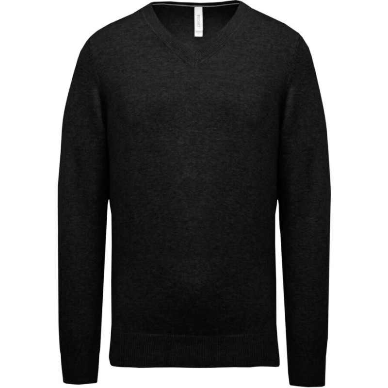 Pull-over premium  col V élégant et confortable, 330 g/m²