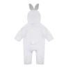 Combinaison lapin ultra douce pour bébé à capuche, 160 g/m²