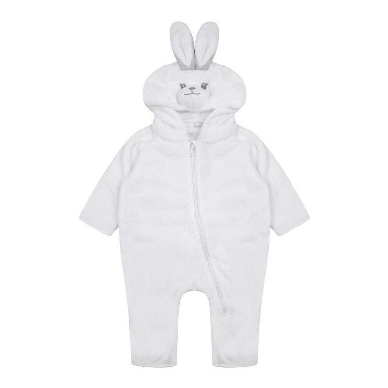 Combinaison lapin ultra douce pour bébé à capuche, 160 g/m²