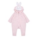Combinaison lapin ultra douce pour bébé à capuche, 160 g/m²