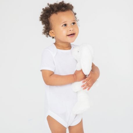 Body bébé en coton biologique à manches courtes, 160 g/m²