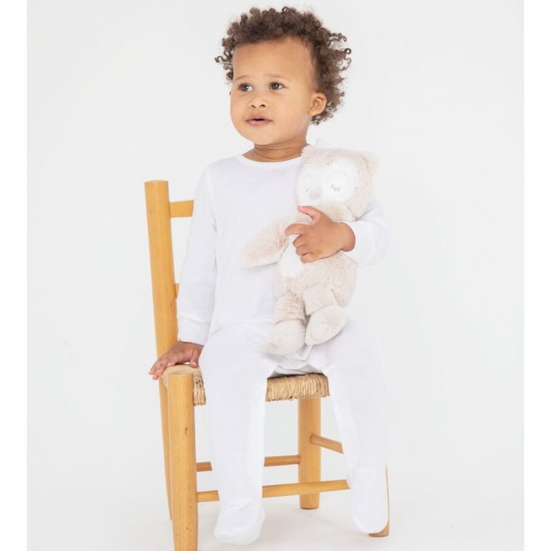 Pyjama bébé manches longues en coton biologique, 160 g/m²