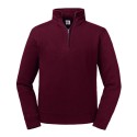 Sweat col 1/4 zippé authentique et moderne, 280 g/m²