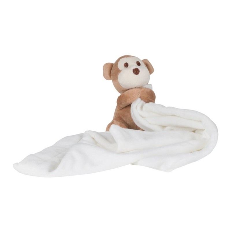 Doudou plat singe pour bébé, conforme norme EN71