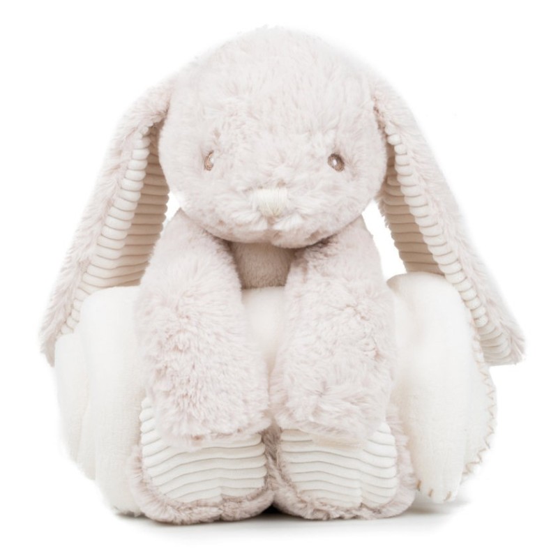 Peluche lapin avec couverture séparée