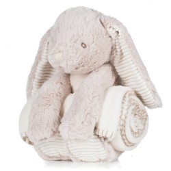 Peluche lapin avec couverture séparée