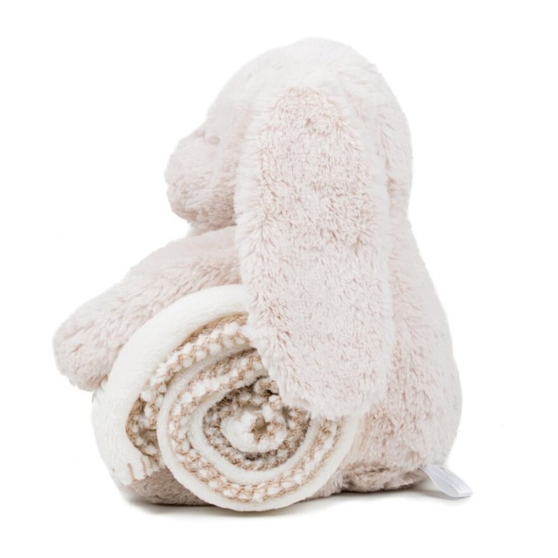 Peluche lapin avec couverture séparée