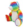 Peluche zippée Ours multicolore pour bébé, conforme norme EN71