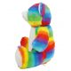 Peluche zippée Ours multicolore pour bébé, conforme norme EN71