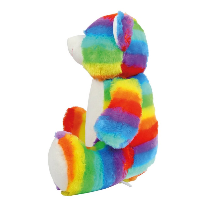 Peluche zippée Ours multicolore pour bébé, conforme norme EN71