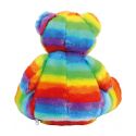 Peluche zippée Ours multicolore pour bébé, conforme norme EN71