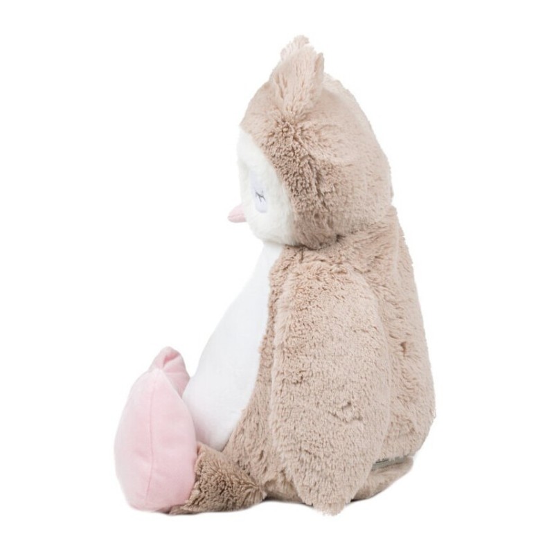 Peluche zippée Chouette pour bébé, conforme norme EN71