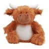 Peluche zippée Vache pour bébé, conforme norme EN71