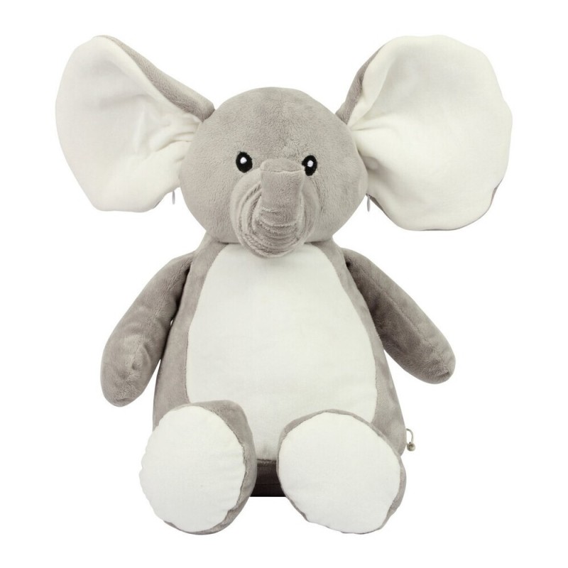 Peluche zippée Éléphant pour bébé, conforme norme EN71