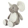 Peluche zippée Éléphant pour bébé, conforme norme EN71