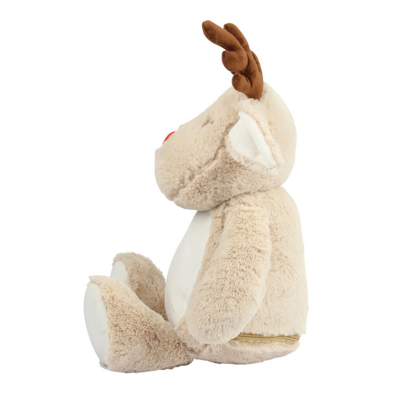 Peluche zippée Renne pour bébé, conforme norme EN71