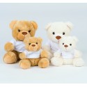 Peluche Ours avec t-shirt pour bébé, conforme norme EN71