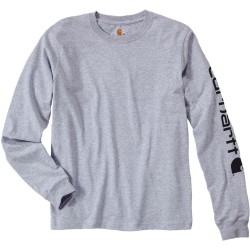 T-shirt en coton Logo CARHARTT sur manches longues, 230 g/m²