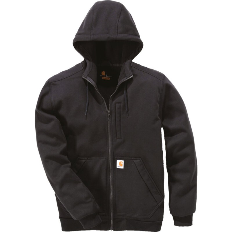 Sweat-shirt CARHARTT zippé capuche déperlant et robuste, 290 g/m²