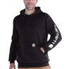 Sweat-shirt à capuche avec logo CARHARTT sur la manche, 350 g/m²