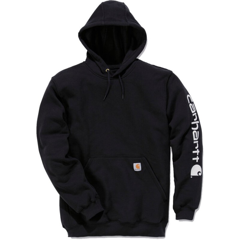 Sweat-shirt à capuche avec logo CARHARTT sur la manche, 350 g/m²