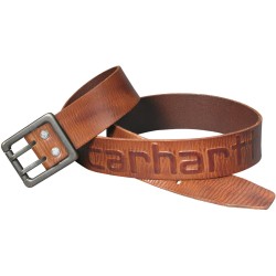 Ceinture en cuir pleine fleur avec logo CARHARTT en relief