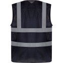 Gilet de sécurité respirant à maille ajourée recyclée
