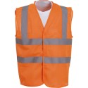 Gilet de sécurité respirant à maille ajourée recyclée