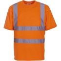 T-shirt de sécurité col rond avec bandes réfléchissantes