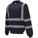 Sweat-shirt de sécurité haute visibilité avec bandes réfléchissantes