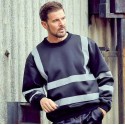 Sweat-shirt de sécurité haute visibilité avec bandes réfléchissantes