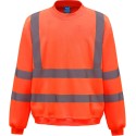Sweat-shirt de sécurité haute visibilité avec bandes réfléchissantes